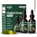 Mullein Drops for Lungs 2 Pack Mullein Leaf Extract for Lungs Organic Liquid Mullein Leaf Extract for Lung Detox & Clear Breathing with Elderberry & Reishi Marshmallow Root