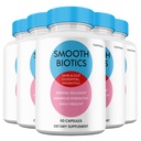 (5 Pack) Smooth Biotic Capsules, All Natural Skin and Gut Probiotic Capsules, SmoothBiotic Supplement Premium Maximum Strength, 5 Month Supply