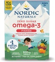 Nordic Naturals Nordic Omega-3 Fishies, Tutti Frutti - 36 Fishies - 300 mg Total Omega-3 con EPA &amp; DHA - Healthy Brain, Mood, Vision & Immune System - Non-GMO - 36 Servings