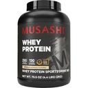 Musashi Whey Protein Powder, Vanilla, 2kg (4.4 lb), WPC & WPI Blend, 25g Protein, 130 Calories per Serving