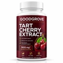 Good Grove Tart Cherry Extract, Tart Cherry, Supports Joint Comfort | Daily Wellness, Vegan Non-GMO, 60 Capsules