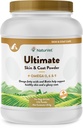 NaturVet Ultimate Skin &amp; Coat Powder Pet Supplement for Dogs & Cats – Incluye Omegas 3, 6, 9, Biotina, Vitaminas – Para la piel sana del perro, la piel del gato – Tasty Food Topper para mascotas – 4 libras.