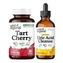 Wild & Organic Tart Cherry 90 Capsules & Uric Acid Cleanse Tincture 4 fl oz