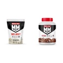 Muscle Milk 100% Whey Protein Powder, Vanilla, 5 Pound, 68 Servings, 25g Protein, 2g Sugar & Genuine Protein Powder, Chocolate, 4.94 Pound, 32 Servings, 32g Protein, 2g Sugar