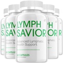 Lymph Savior Capsules – LymphSavior Pills Advanced Formula Natural Ingredients, Reviews - 5 Pack - 300 Capsules
