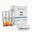 DAILY TRIFECTA 3-in-1 Collagen, Creatine & Electrolyte Stick Packs | Type I Collagen, Creatine Monohydrate, Zero Sugar | 30 Natural Single-Serve Packets | Strength, Hydration & Recovery (Strawberry)
