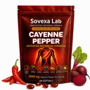 Cayenne Pepper Softgels Supplement for Energy & Cardiovascular Wellness, Active Capsaicin Advanced Botanical Circulation Support Formula with D3 + K2, Grape Seed & Hawthorn – 240 Capsules