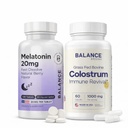 Balancebreens Melatonin + Colostrum Nighttime Gut & Immune Wellness Bundle