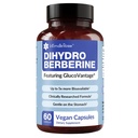 Dihydroberberine Supplement - DHB Super Berberine Supplement 200mg (Patented GlucoVantage) - 5X Enhanced Bioavailability, 60 Capsules