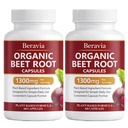 Organic Beet Root Capsules – 1300 mg Beetroot per Serving, Supports Circulation & Daily Energy for Active Lifestyles, Plant-Based Antioxidant Formula, 60 Capsules (2)