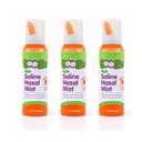 Boogie Saline Nasal Spray Mist for Baby and Kids, Allergy Relief, Nasal Decongestant, Made with Saline, Fresh, 3.1 Ounce (Pack of 3)
