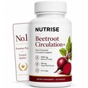 Nutrise Beetroot Capsules, 3-in-1 Beetroot Capsules with Grape Seed, Nitric Oxide Support, Active Lifestyle, Non-GMO, 60 Vegan Capsules