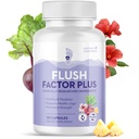 Flush Factor Plus - Original Formulated FlushFactorPlus for Leg Comfort, 100% Natural Ingredients, Made in USA, No Stimulants | 30 Capsules, 1 Month Supply