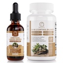 Bundled of Cortisol Drops 60ml Pineapple Flavor & Cortisol Capsules 120 Count