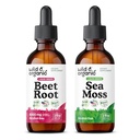 Wild & Organic Beet Root Tincture 2 fl oz & Sea Moss Tincture 2 fl oz