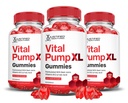 Justified Laboratories (3 Pack) Vital Pump XL Performance Gummies 1000MG Advanced Formula Vital PumpXL Formulated with Beet Juice ACV Pomegranate Beet Powder B12 Vegan Non GMO 180 Gummys