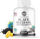 NaturoBliss Black Seed Oil - 150 Softgel Capsules Skin Health (No-GMO & Vegan) Premium Cold-Presed Nigella Sativa Producing Pure Black Cumin Seed Oil - 1000mg Per 2 Capsule Serving - 75 Servings