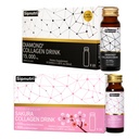 Bundle – Diamond Marine Collagen Drink (15,000 mg Fish Collagen per Serving, 50 ml x 10) + Sakura Collagen Drink (3,000 mg Fish Collagen per Serving, 1.69 fl oz x 10)
