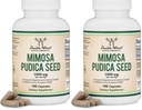 Mimosa Pudica Seed Capsules (180 Capsules, 3 Month Supply) 1000mg, for Digestive Support, by Double Wood (Pack of 2)