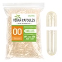 Vegan Capsules Empty Size 00 Separated 5000 Count Clear Vegetable Capsules 00 Veggie Pill for DIY Supplement Filling