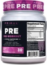Primal Pre-Workout (30 Servings) (Grapefruit Flavored) - Gluten Free & Non-GMO