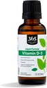 Mercado completo de alimentos, vitamina D-3 sabor líquido de la menta 1000IU, 1 OZ