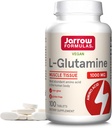 Jarrow Formulas L-Glutamine 1000 mg, Dietary Supplement for Muscle Tissue, Multifunctional Amino Acid, Immune Support , 100 Easy-Solv Tablets, 50-100 Day Supply