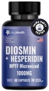 Diosmin Hesperidin 1000mg - MPFF Micronized Formula, 900mg Diosmin + 100mg Hesperidin per Serving | Vein Support, Leg Circulation & Blood Flow Supplement | 60 Capsules, Non-GMO, Gluten Free