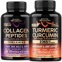 NUTRAHARMONY Collagen Peptides & Turmeric Curcumin Capsules