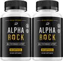 Alpha Rock for Men Capsules – Alpha Rock Advanced Formula Natural Supplement Pills for Active Lifestyle - 2 Pack - 120 Capsules