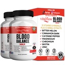 VitalFlow Blood Balance Max | Advanced Herbal Formula with Banaba Leaf, Juniper Berry, Bitter Melon & More | Vegan, Gluten-Free, Non-GMO | 60 Capsules, 60-Day Supply | Made in USA (2)