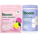 Bloom Raspberry Lemonade Clear Protein and Unflavored Creatine Bundle