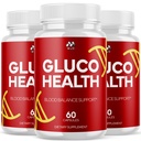 (3 Pack) Gluco Health Capsules, Official Glucohealth Supplement Pills with All Natural Ingredients, Advanced GlucoHealth Formula Health Supplement with Premium Maximum Strength Vitamins (180 Capsules)