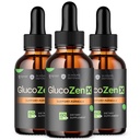 (3 Pack) GlucoZen X Drops, Official GlucoZenX Liquid Drops with All Natural Ingredients, Advanced Formula Glycogen Support Supplement with Max Strength Premium Vitamins for Women & Men (90 Servings)
