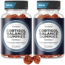 NutraPep Cortisol Gummies for Women Men - 13-in-1 High Cortisol Reducer with Ashwagandha Magnesium L-theanine Rhodiola Rosea - Daily Cortisol Detox Manager (Pack of 2)