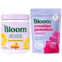 Bloom Creatine Gummies and Sour Peach Ring Pre Workout Bundle
