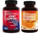 BioEmblem Turmeric Curcumin Suplemento con BioPerine y Soporte Conjunto