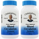 Christopher's Original Formulas Blood Circ Formula Capsules, Herbal Supplement for Cardiovascular & Circulatory Wellness, 100 Capsules - Pack of 2