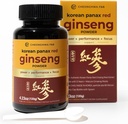 Ginseng Powder, 10% Ginsenoside (Total 20,000mg, 4 Month Supply), 4.23oz, +5 años Ginseng de Panax Rojo de Corea, Focus &amp; Immune Support, Ultrafina Powder, Non-GMO