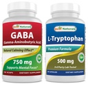 Best Naturals GABA 750 mg & L-Tryptophan 500 mg