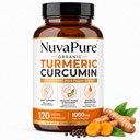 NuvaPure Turmeric Curcumin with Black Pepper – Organic Formula for Enhanced Absorption, Vegan Joint & Daily Wellness Supplement