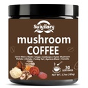 Suiyilary 10 Mushroom Coffee with Arabica w, Lion's Mane, Reishi, Mushroom Polysaccharides & More, Instant Mushrooms Powder for Focus, Immunity Boost, Memory & Clarity - 30 Servings