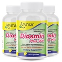 Arymar Diosmin Plus 900mg – Circulation & Vein Support, 120 Capsules (3-Pack)