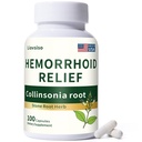 Collinsonia Root Hemorrhoid Relief - Organic Stone Root for Veins & Hemorrhoid Swelling, and Discomfort - Natural Herbal Formula, Non-GMO - 100 Capsules