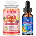 Kids Magnesium Glycinate Supplements - Magnesium Liquid Drops & Gummies for Kids