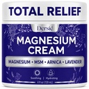 Dersie Total Relief Magnesium Freeze Cream – Magnesium Cream with Lavender, Grape & Camellia Seed Oil – Hydrating & Soothing Body Cream for Men, Women & Kids (4 fl oz)