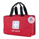 Thrive Home Essentials First Aid Kit (291 Pieces) - First Aid Bag with Multi-Sized Bandage, Gauze, Wipes, Scissors, Gloves, Tape, Ice Pack and More