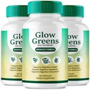 Glow Greens Capsules, Premium GlowGreens Gut Health Supplement Pills, All Natural Formula Supports Gut Health, Maintain Digestive Health & Comfort, Glow Greens Health Reviews (3 Pack)