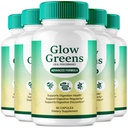 Glow Greens Capsules, Premium GlowGreens Gut Health Supplement Pills, All Natural Formula Supports Gut Health, Maintain Digestive Health & Comfort, Glow Greens Health Reviews (5 Pack)